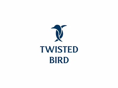 Twisted bird animal bird blue blues design logo logo design minimal minimalist navy blue simple symbol twist twisted twisted bird