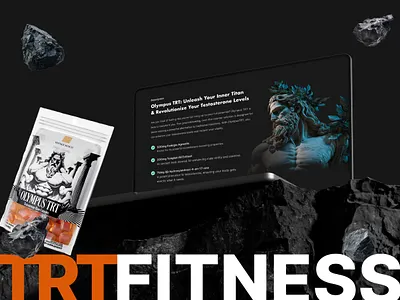 Landing Page Designs that Looks Awesome on All Devices ecommerce gym suppliment landing page personal fitness ui ux web design
