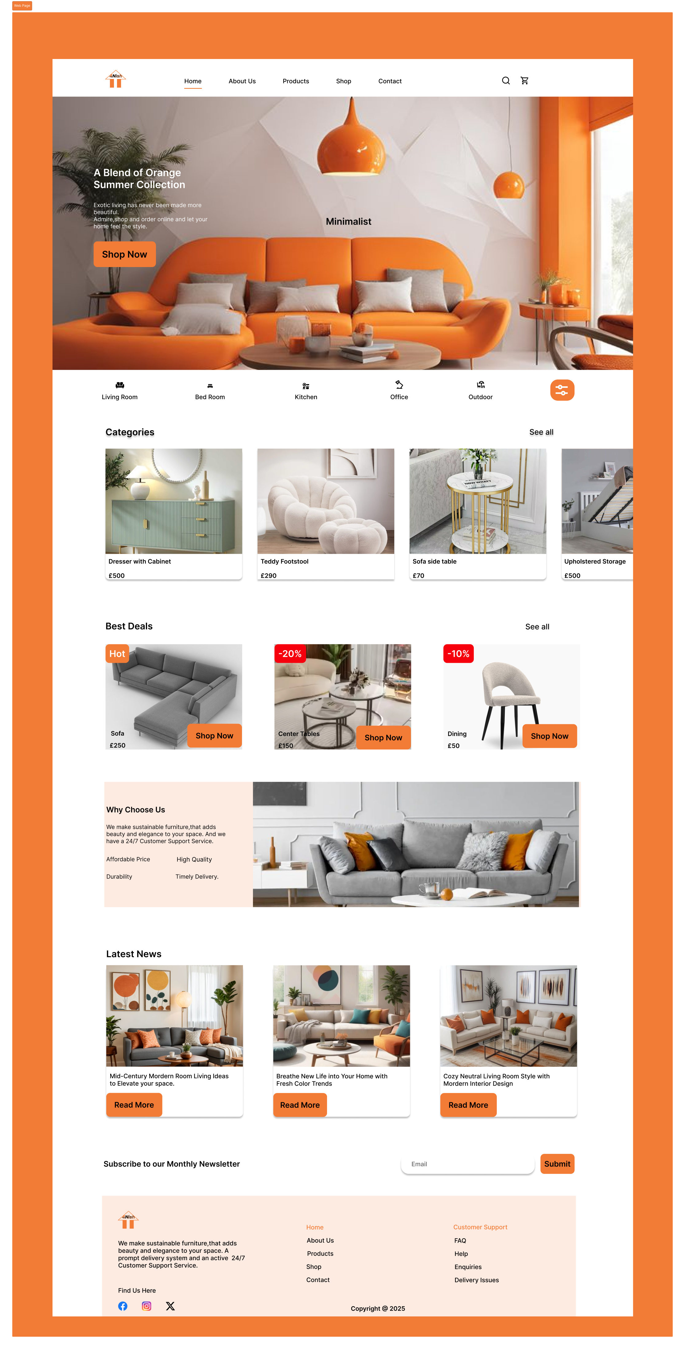 Furniture Web Page animation mobile aopp motion graphics ui ui design mobile app