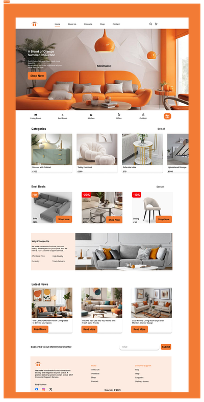 Furniture Web Page animation mobile aopp motion graphics ui ui design mobile app