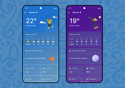 #DailyUI - Weather design dailyui mobile app ui weatherdesign