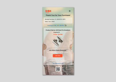 Purchase Receipt- DailyUI day 17 dailyui ui ux