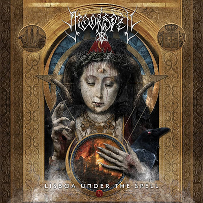 Cover art for Moonspell cover art dark art dark artist dark theme digital art digital illustration heavy heavy metal macabre art nestor avalos art