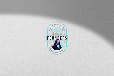 Founders | For the Enlightened Smoker billboard brand brand logo brandidentity branding brandlogo character logo colorful design fds graphic graphic design illustration logo logo design mascot philadelphia smoke smoking vector