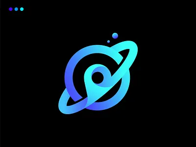 location + planet, lost worlds logo, nft platform branding design galaxy global gps location logo logo design logomark logos lost worlds minimalist modern nft pin planet saturn