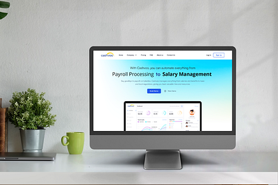 SaaS Landing Page - Payroll & HR Platform clean ui dashboard figma fintech hero section homepage hr tech landing page payroll product design saas ui ui design user interface ux ux design web app web design website website design