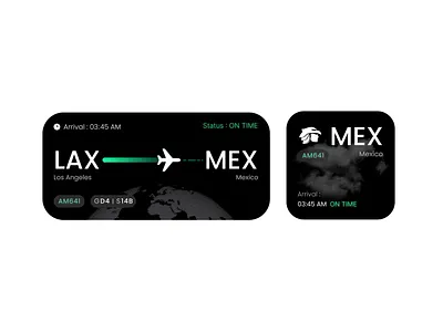 On Air App - Dynamic Island - Watch - Airline Detail air airline app applewatch detail dynamicisland iphone island os plane see studio travel ui user watch web