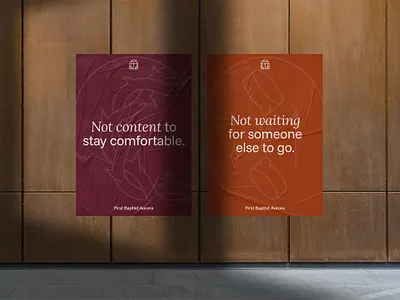Brand Collateral for First Baptist Aurora Church Rebrand branding church church branding church logo church merch design identity logo poster