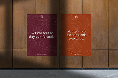 Brand Collateral for First Baptist Aurora Church Rebrand branding church church branding church logo church merch design identity logo poster
