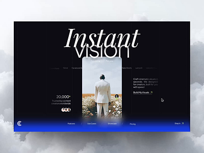 CreaMate.ai - AI Video Generator Landing Page Animation ai ai video animation artificial intelligence design interaction landing page machine learning tech ui ux video generator video maker web web design website website design