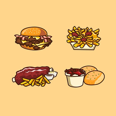 Vector Artwork for Dad Van cheeseburger commission commission art design digital art food food truck food van freelance work fries illustration vector vector art vector artist vector artwork vector graphics