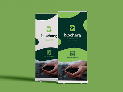 Brand identity: Biocharg banner brand identity branding design graphic design logo minimal