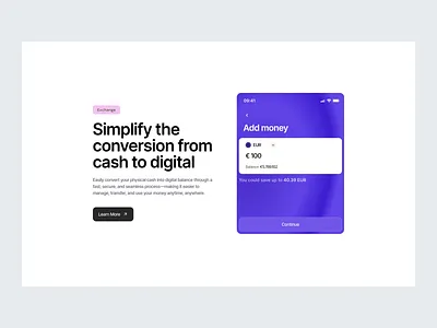 Digital Money Transfer Platform animation banking company design digital elementor finance fintech framer landing money page payment platform software transfer ui webflow website wordpress