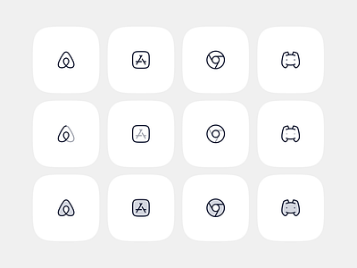 Brand Logo Icons Set | 10K+ Premium Icons airbnb app store chrome discord hugeicons icon design icon pack icons illustration