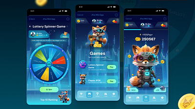 KFox Mini App UI Kit – Telegram Mini App Design Template clean fox mini app mobile app telegram