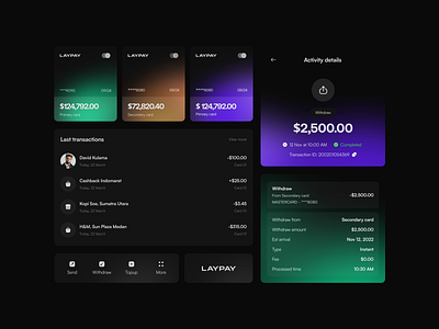 Design Exploration - LayPay Cash App Components 3d animation branding graphic design logo motion graphics ui