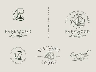 Logo variations with mountain line art and elegant typography. brand identity branding cozy custom project design elegant logo graphic design hotel restaurant logo logo design logo designer minimalist brand modern monogram simple type vector visual identity