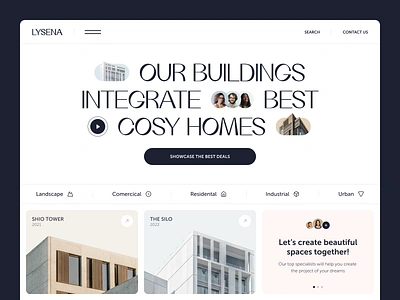 Lysena Web Site Design: Landing Page / Home Page UI design home home page homepage landing landing page landingpage site uidesign uiux userinterface uxui web design web page web site webdesign webpage website