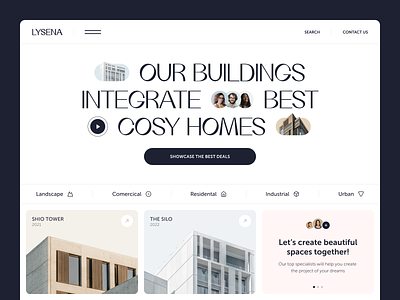 Lysena Website design interface product service startup ui ux web website