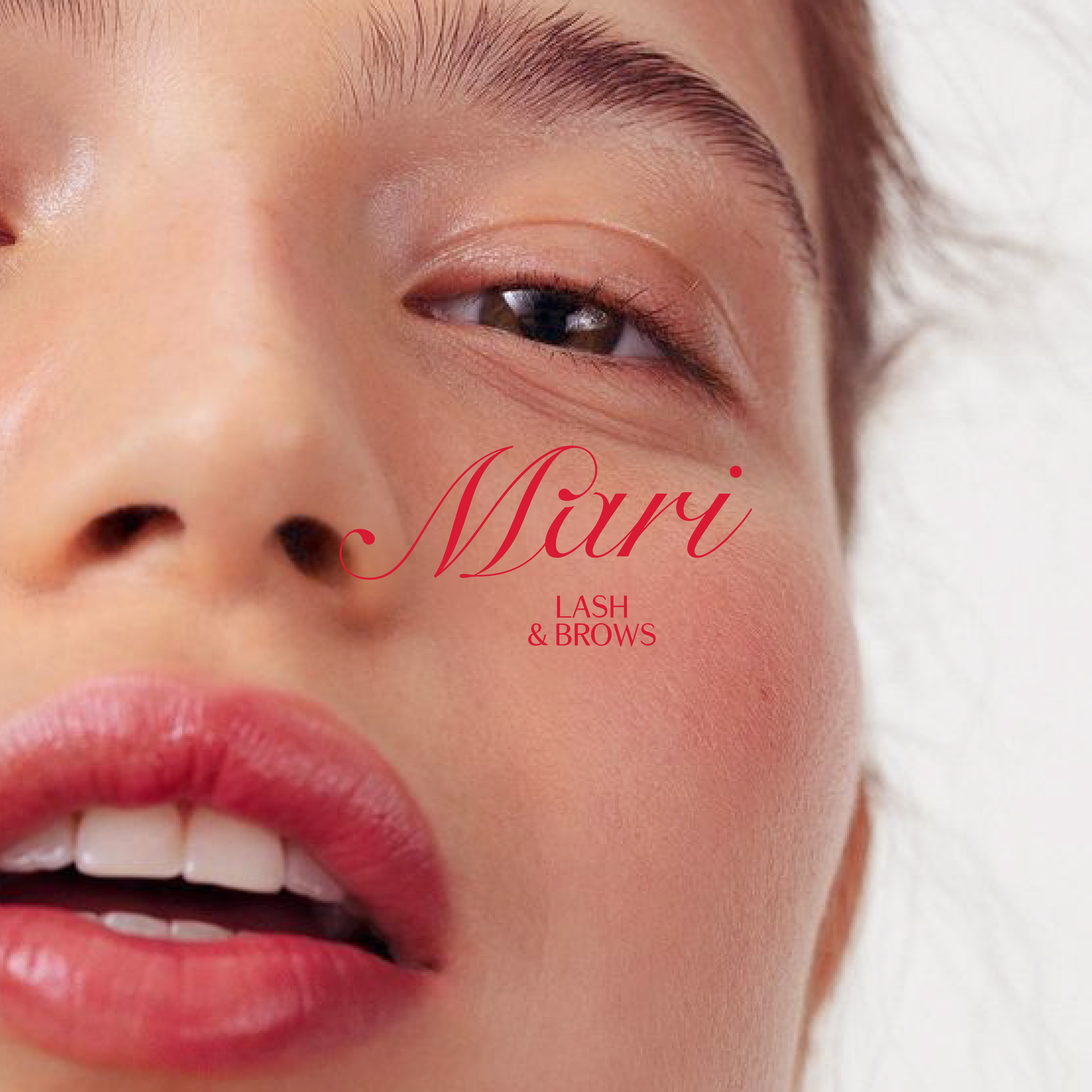 MARI LASH & BROWS BRAND IDENTITY branding design graphic design illustration logo logo design