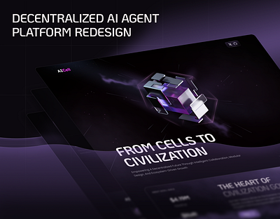 AI-Powered Civilization Website Redesign ai ai landing page crypto landing page trading website