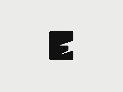 Bold E Lettermark Logo app bold branding design icon letter e logo logo design logodesign logomark mark minimal minimalist monogram startup symbol template ui