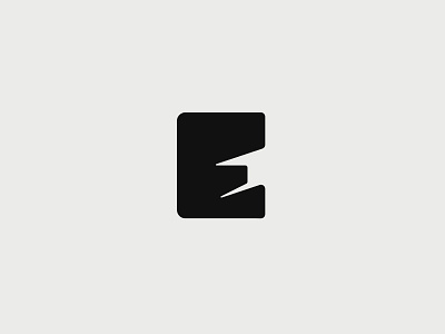 Bold E Lettermark Logo app bold branding design icon letter e logo logo design logodesign logomark mark minimal minimalist monogram startup symbol template ui
