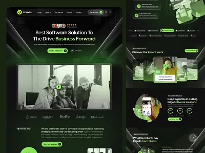 Software Development Agency Website Design agency development homepage it services landing page software software agency software company software development agency startup uiux web design web template website website design