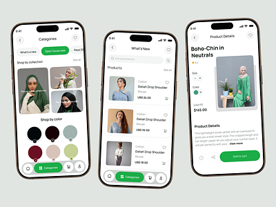 Modest Islamic Clothing Mobile App Design Concept ai assistant app app screen clothing brand app clothing ecommerce creative mobile app ecommerce app fashion fashion app fashion branding fashion mobile ios luxury fashion marketplace mobile mobile app modern app modern app ui shopping app stylist logo