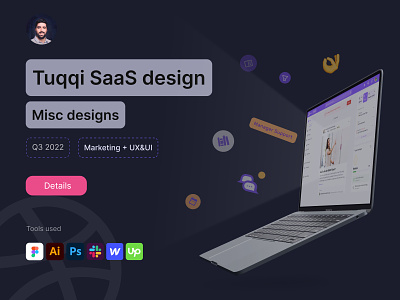 Tuqqi SaaS solution branding design graphic design ui vector