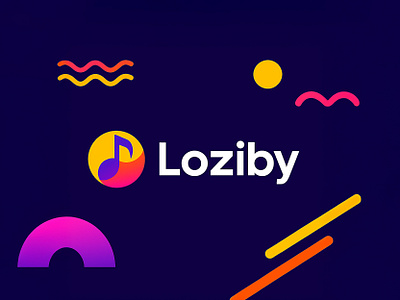 Loziby – Music App Logo & Branding ui branding