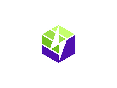 Power Box abstract battery best bolt box brand identity charging electricity energy box green energy icon light bolt lighting logo modern negative space power box spark startup top