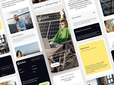 Solux – Mobile Website Design mobile productdesign solar solarpowerwebsitedesign solarweb solux uiux design uiuxdesign web webdesign webmobile website websitedesign websitemobile websiteuidesign