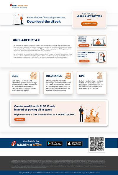 #RELAXFORTAX Page design branding lading page sketch ui webdesign website