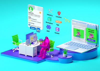 3D Illustration For Cluep.com (2025) 3d 3d art 3d design 3d icon 3d icons 3d illustration 3d mascot 3d visual brand illustration mascot