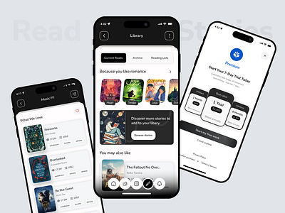 Reading Book App UI Design app app design book app book reader book reading books design e books ios mobile app mobile app design reading app reading book reading mobile app ui ui ux design uidesign ux