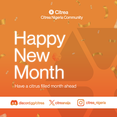 Social Media design: Citrea Nigeria Community branding graphic design
