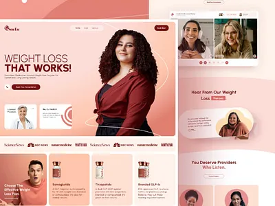 Weight Loss Website Design and Developed | #Neu Eu frontend medical website ui ui design uiux website design