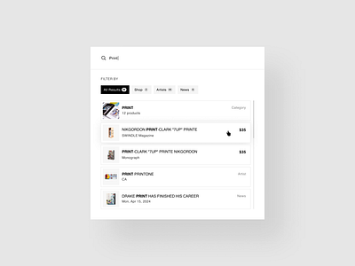 Search Input • UI Element big catalog category design element field filter input modal pills search tabs ui ux web website