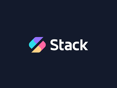 Stack abstract logo advertisment branding fold geometric identity logo mark minimal modern print s s logo simple stack startup symbol