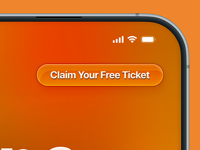 Work-in-Progress Mobile Project bright button call to action clementine depth design gloss gradient ios iphone iphone 16 pro max mobile orange p3 shadow tangerine ui ux vibrant