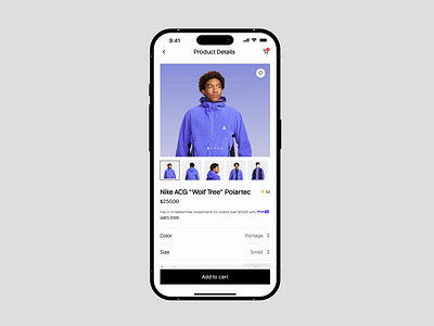 Off-white - E-commerce App product add to cart add to cart app design app design inspiration app interfaces commerce template e commerce e commerce app ios ios app iphone mobile app mobile ui modern app online shopping product app product detail shopping app ui designer ui ux wavespace