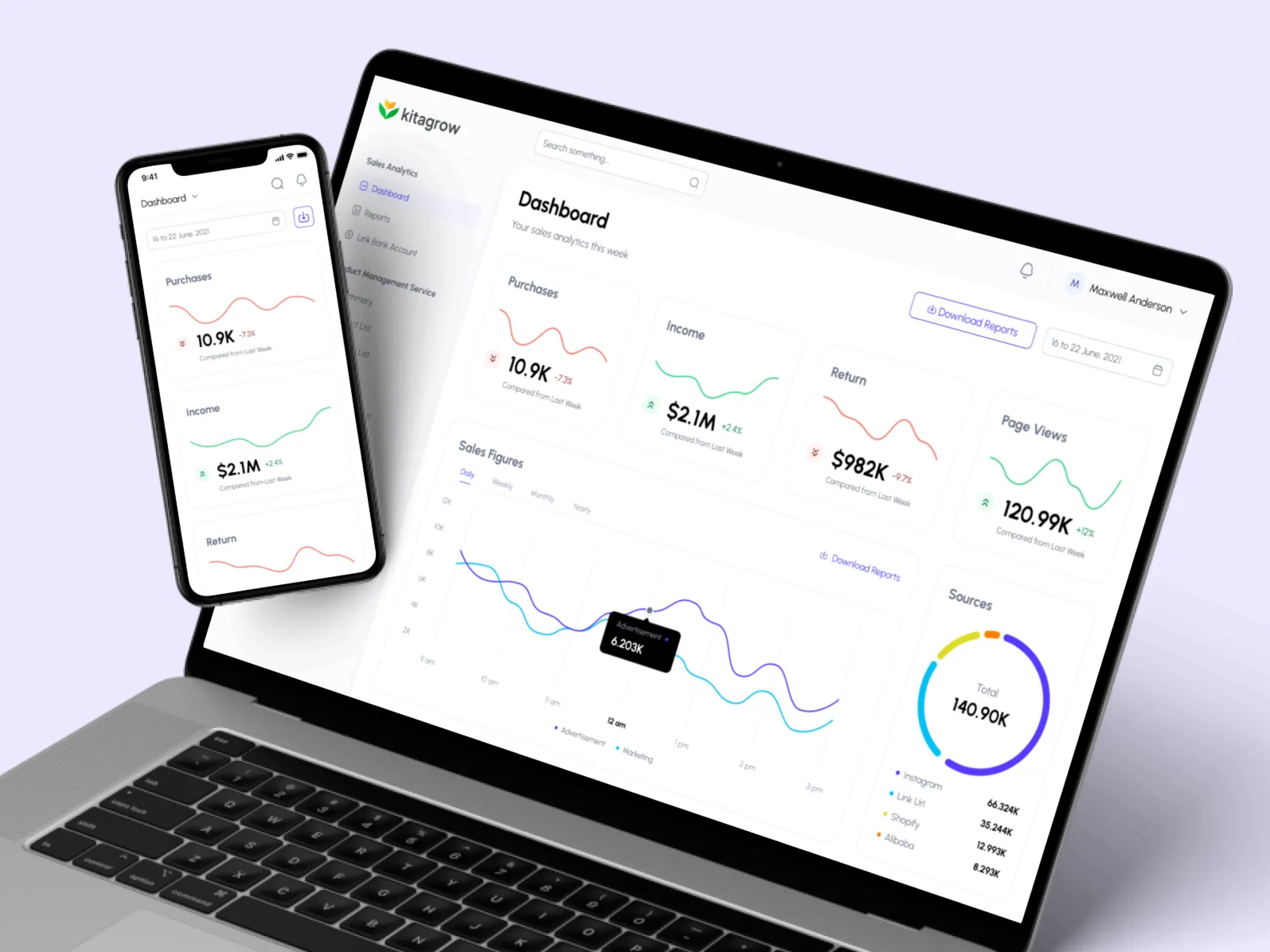 Example of Cms & Dashboard Design