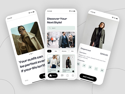 Clothing App E-Commerce. app design brand clothing e commerce fashion mobile mobile app outfit shoping style wear
