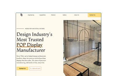 Landing Page Redesign hero section homepage landing page ui