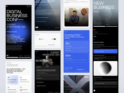 BusinessConf | Event - Template #4 blog cms concept conference design event landing page minimalist modern portfolio services ui ux web web design webdesign website