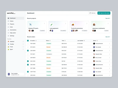 Semiflat principles - Layout card design crm crm saas dashboard delivery monitoring management saas management system operations procurement saas product design saas app saas dashboard semiflat table design ui web app web interface web saas