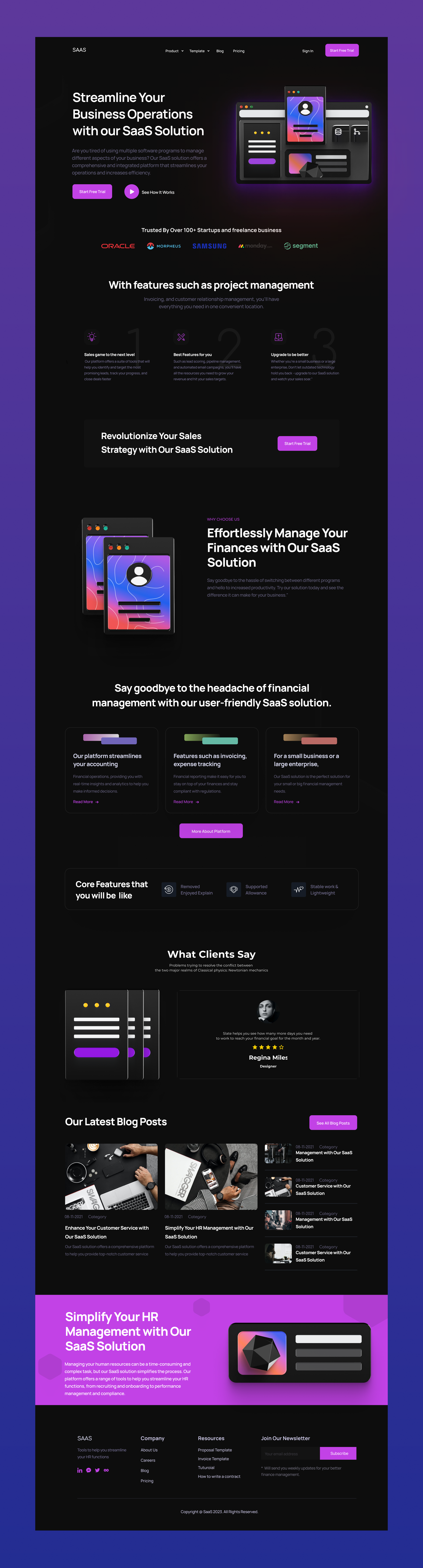 SaaS Landing Page: SaaS Project Management home page hompage landing page landingpage project management saas saas home page saas landing page saas landing page ui saas landingpage saas project management saas website