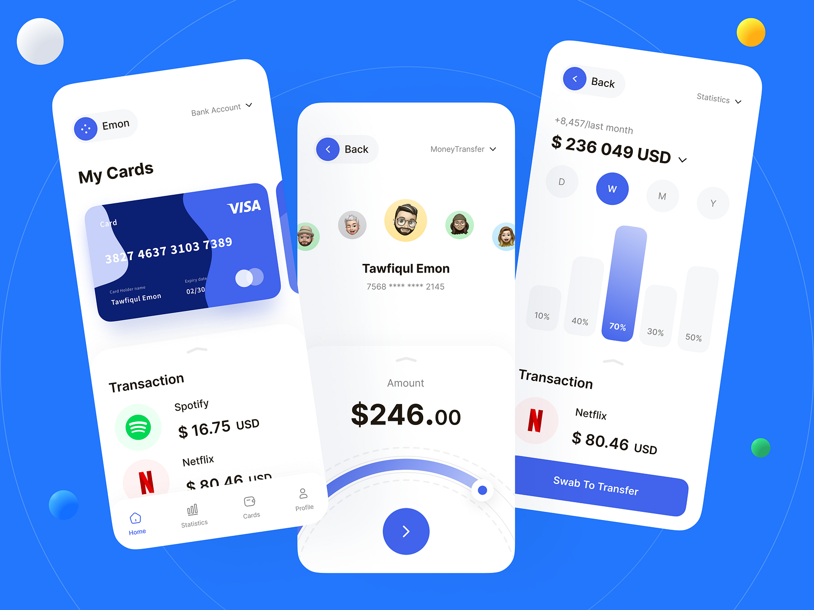 Bank App Design by Onixlab SaaS on Dribbble