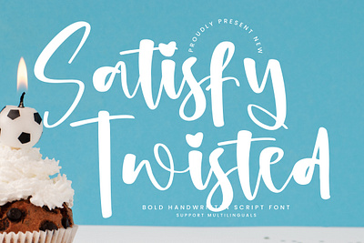 Satisfy Twisted - Bold Handwritten Script Font style